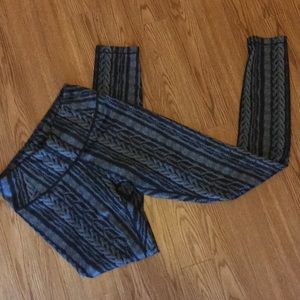 Calia Gray & Black Chain Print Workout Leggings S